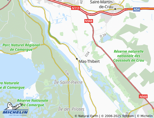 MICHELIN Mas-Thibert map - ViaMichelin