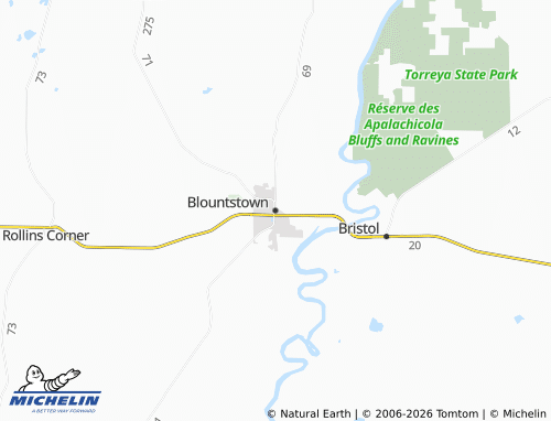 Kaart MICHELIN Blountstown - ViaMichelin