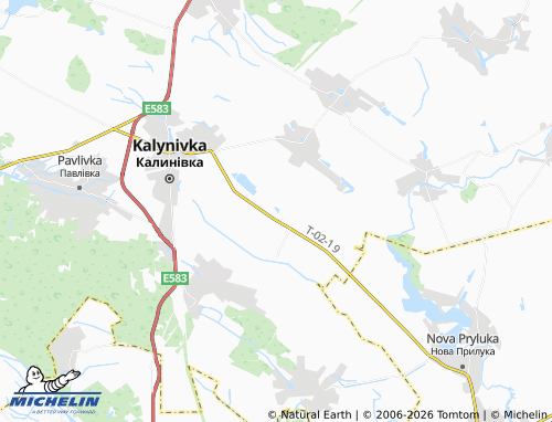 Mappa MICHELIN Rivnynne - ViaMichelin