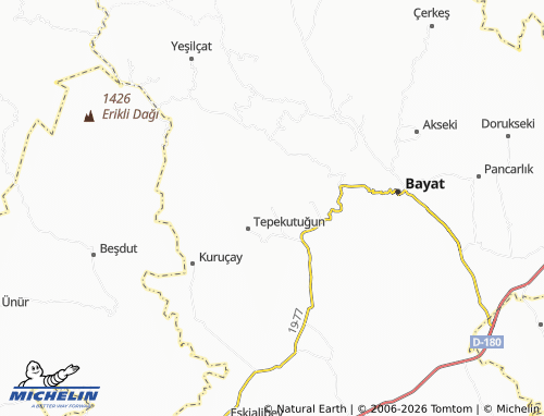 MICHELIN Derekutuğun map - ViaMichelin