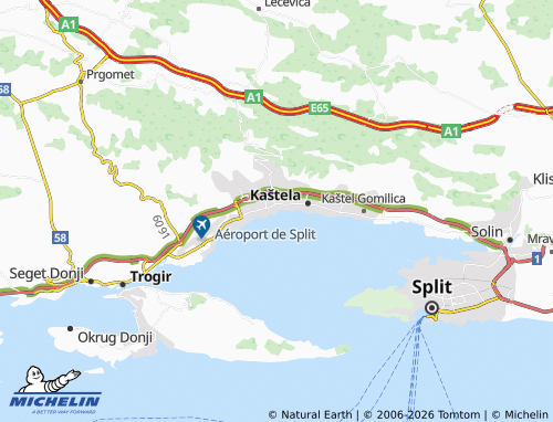 MICHELIN Kaštel Stari map - ViaMichelin