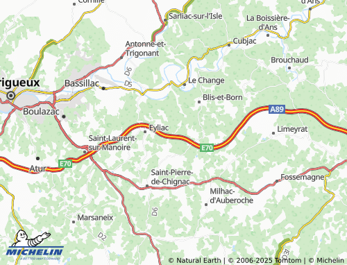 MICHELIN-Landkarte La Peyrade - ViaMichelin