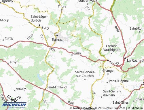 Carte MICHELIN Saisy - ViaMichelin
