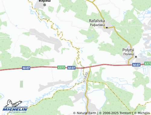 MICHELIN Kozlynychi map - ViaMichelin