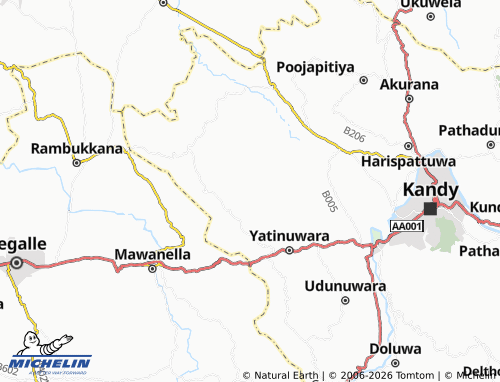 Mappa MICHELIN Andiyathenna - ViaMichelin