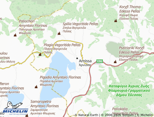 Mapa MICHELIN Arnissa - ViaMichelin