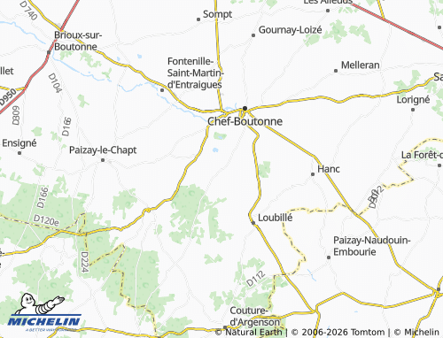 Mapa MICHELIN Loubigné - ViaMichelin