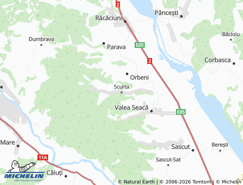 Mappa MICHELIN Scurta - ViaMichelin