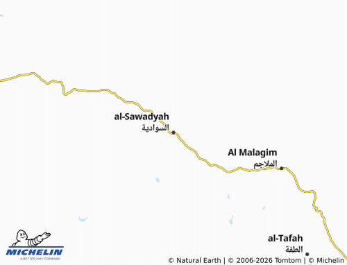 Carte MICHELIN al-Sawadyah - ViaMichelin