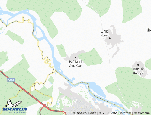 MICHELIN-Landkarte Ust'-Kuda - ViaMichelin