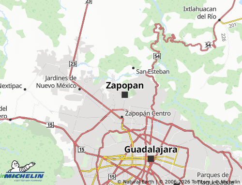 MICHELIN Misión del Bosque map - ViaMichelin