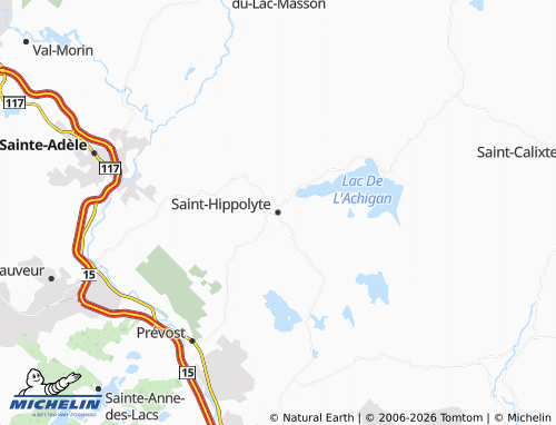 MICHELIN Saint-Hippolyte map - ViaMichelin