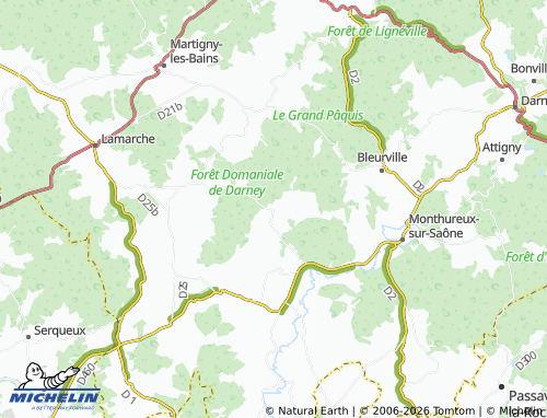 Mappa MICHELIN Tignécourt - ViaMichelin