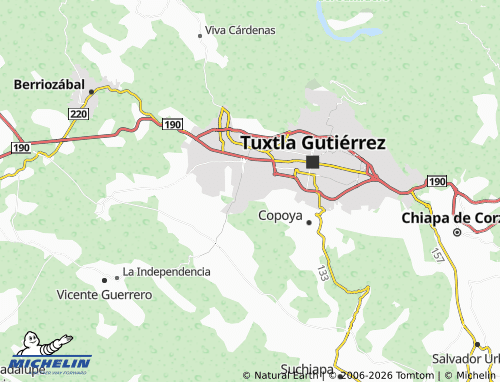 Mappa MICHELIN Roberto Albores Guillén - ViaMichelin