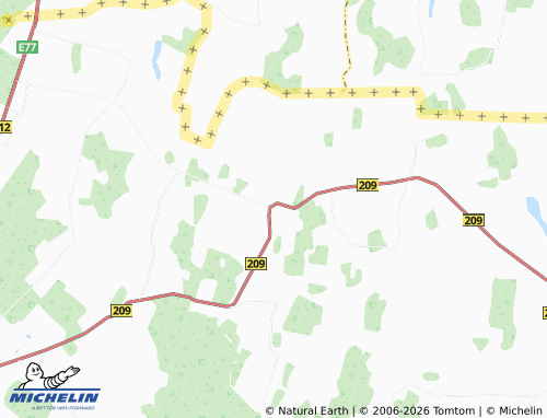 MICHELIN Kriukai map - ViaMichelin