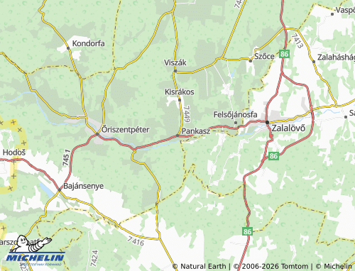 Mapa MICHELIN Pankasz - ViaMichelin