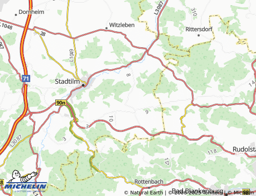 MICHELIN Döllstedt map - ViaMichelin