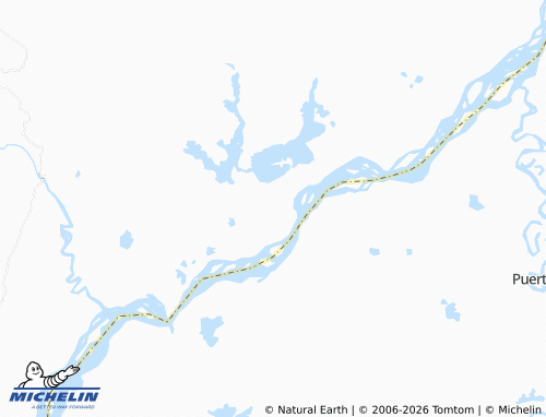 Mapa MICHELIN Bocas de Barbacoas - ViaMichelin