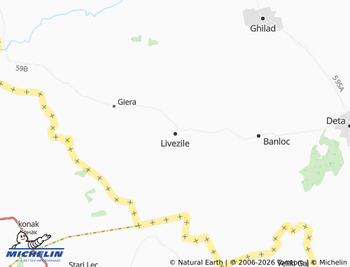 Mappa MICHELIN Livezile - ViaMichelin