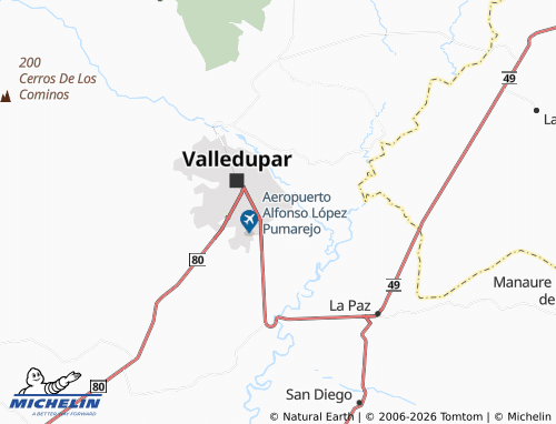 MICHELIN Los Milagros map - ViaMichelin