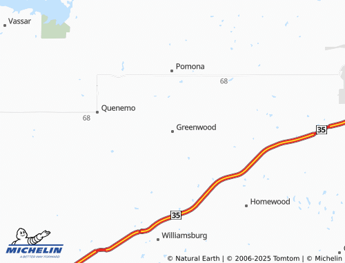 MICHELIN Greenwood map - ViaMichelin