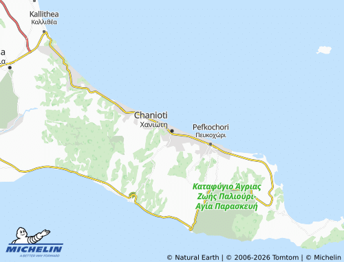 MICHELIN Chanioti map - ViaMichelin