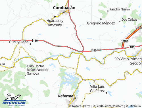 Mappa MICHELIN Plátano y Cacao Tercera Sección - ViaMichelin