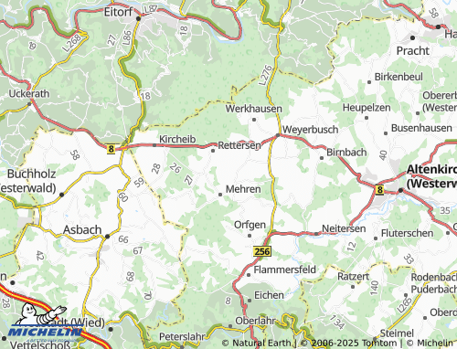 Kaart MICHELIN Ersfeld - ViaMichelin