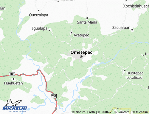 Mapa MICHELIN Ometepec 2000 - ViaMichelin