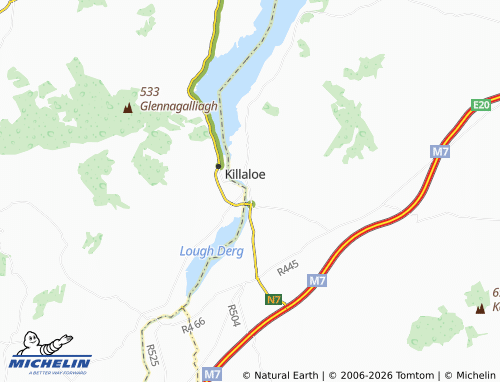 Mapa MICHELIN Ballina - ViaMichelin