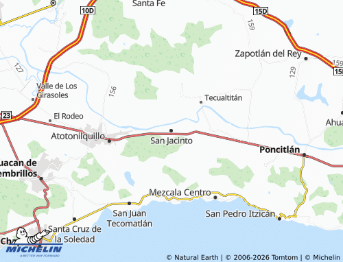 MICHELIN San Jacinto map - ViaMichelin