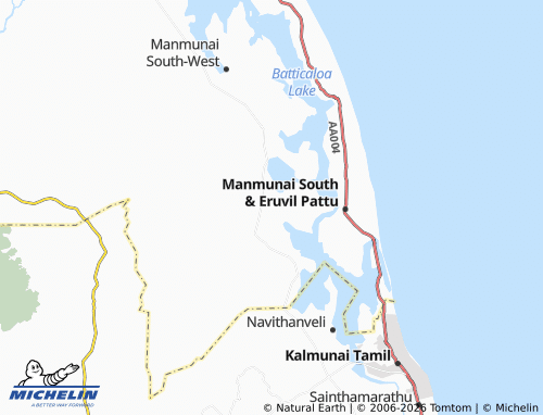Mappa MICHELIN Punnakkulam - ViaMichelin