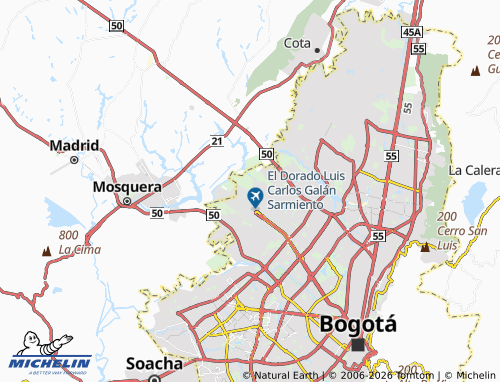 Mapa MICHELIN El Cedro - ViaMichelin