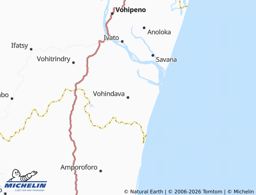 Mappa MICHELIN Vohindava - ViaMichelin
