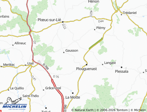 MICHELIN Caupé map - ViaMichelin