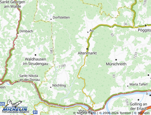 MICHELIN Sankt Oswald map - ViaMichelin