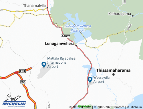 MICHELIN-Landkarte Muwanwewa - ViaMichelin