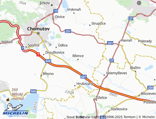 MICHELIN Bílence map - ViaMichelin