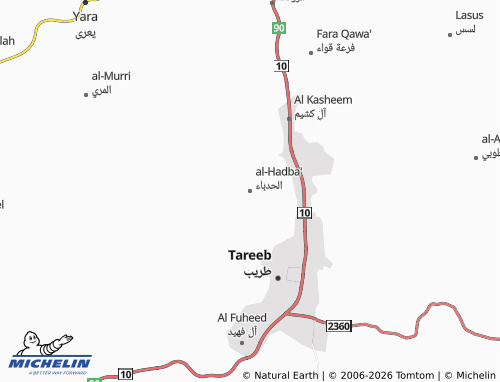MICHELIN-Landkarte al-Hadba' - ViaMichelin