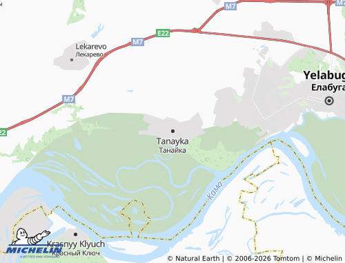 MICHELIN-Landkarte Tanayka - ViaMichelin