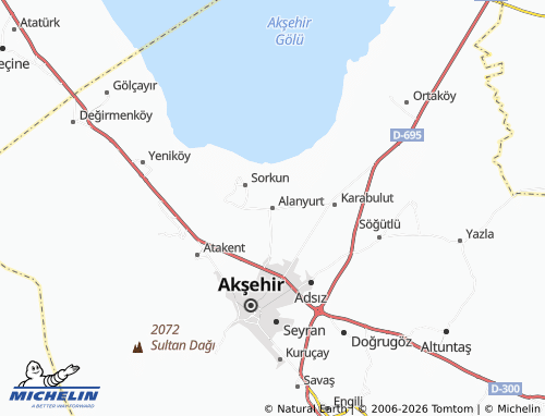 MICHELIN Alanyurt map - ViaMichelin