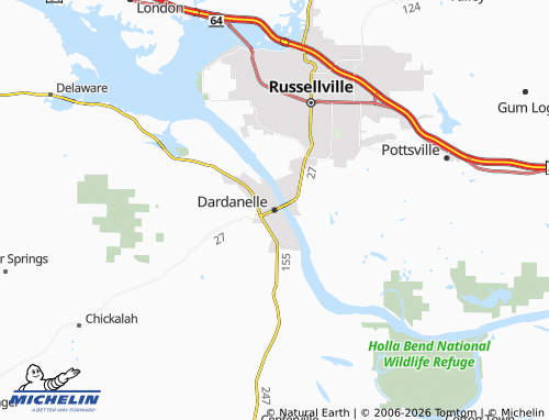 Mappa MICHELIN Dardanelle - ViaMichelin