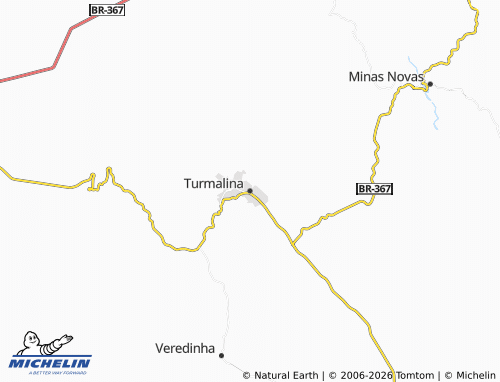 Mapa MICHELIN Turmalina - ViaMichelin