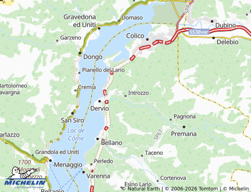 MICHELIN Introzzo map - ViaMichelin