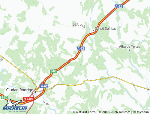 MICHELIN Valdecarpinteros map - ViaMichelin