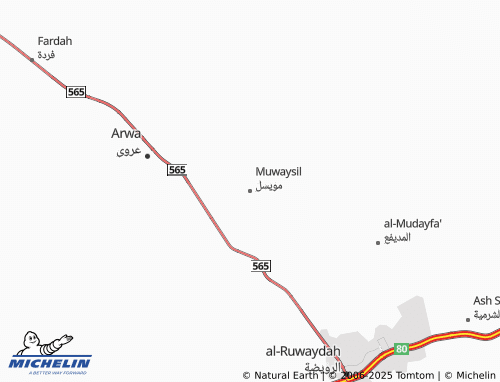 MICHELIN Muwaysil map - ViaMichelin