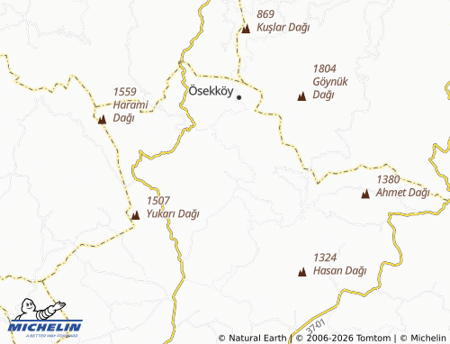 MICHELIN-Landkarte Kadıoğlu - ViaMichelin