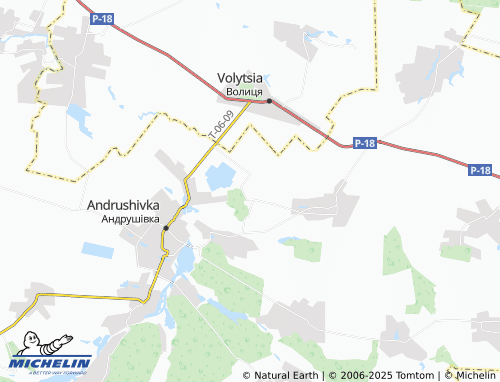 MICHELIN Tarasivka map - ViaMichelin