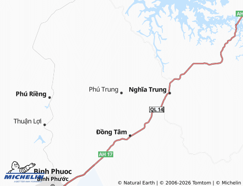 Mapa MICHELIN Phú Trung - ViaMichelin