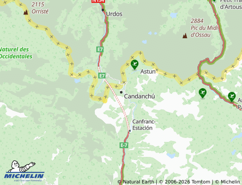 Mappa MICHELIN Candanchú - ViaMichelin